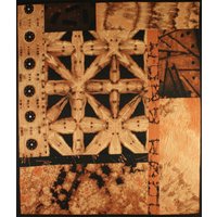 Handgemachter Kunst Quilt - Sepia Ii Handgemachter Kunst Quilt - Sepia Ii von joystrings