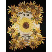 Handgemachter Original Kunst Quilt Sonnenblumen Handgemachter Original Kunst Quilt Sonnenblumen von joystrings