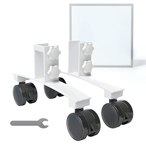 json2xml Ständer für Infrarotheizungen mit Universalrad,maximale Reichweite: 1 bis 4 cm, einfach zu montieren, Stützrad für Infrarotheizungen für Schlafzimmer/Büro, 2er-Pack von json2xml