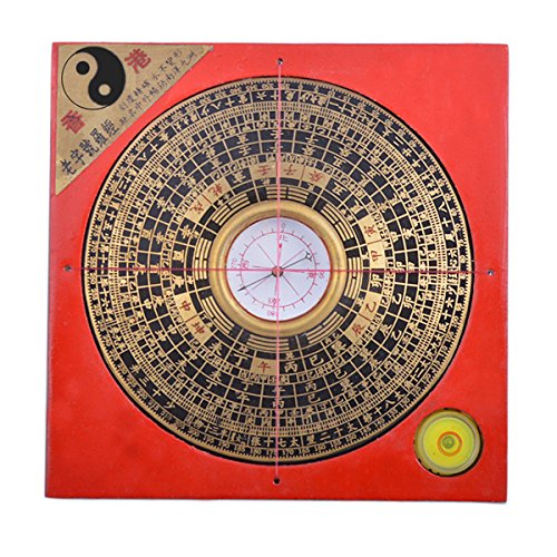 10,92 cm Feng Shui Kompass Luo Pfanne/Werkzeugbox mit roter Schnur von Lou Pfanne Armschmuck plus gratis Mxsabrina G7011 von juanxian
