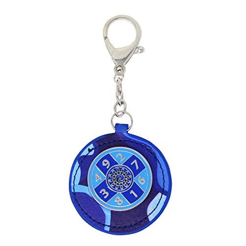 Juanxian Blau Zehner-Summe Zodiac Hanging Round Keychain W4343 von Juanxian