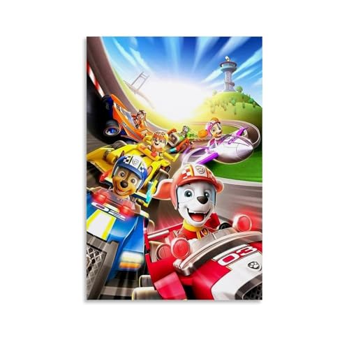 juaseehke Paw Patrol (7) Poster, Raumdekoration, Leinwandposter, ästhetisches Poster, Wandkunst, Dekor-Poster, 30 x 45 cm, ungerahmter Stil von juaseehke