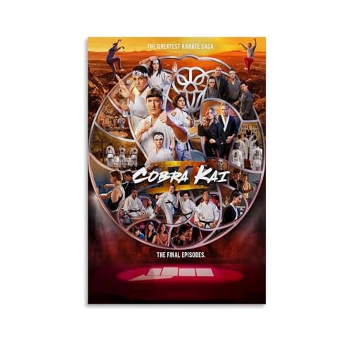 juaseehke Poster, Motiv: Cobra Kai, dekoratives Leinwandposter, ästhetisches Poster, Wandkunst, Dekor-Poster, 30 x 45 cm, ungerahmter Stil juaseehke Poster, Motiv: Cobra Kai, dekoratives Leinwandposter, ästhetisches Poster, Wandkunst, Dekor-Poster, 30 x 45 cm, ungerahmter Stil von juaseehke