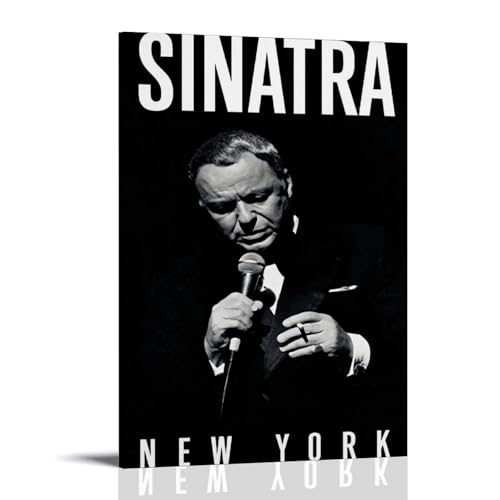 juaseehke Poster, Motiv: Frank Sinatra, New York, dekoratives Leinwandposter, ästhetischer Poster, Wandkunst, Dekor-Poster, 30 x 45 cm, Rahmenstil-14 juaseehke Poster, Motiv: Frank Sinatra, New York, dekoratives Leinwandposter, ästhetischer Poster, Wandkunst, Dekor-Poster, 30 x 45 cm, Rahmenstil-14 von juaseehke