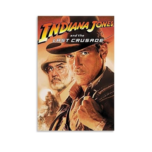 juaseehke Poster, Motiv: Indiana Jones und der letzte Kreuzzug 1989 (1), dekoratives Leinwandposter, ästhetischer Poster, Wandkunst, Dekor-Poster, 30 x 45 cm, ungerahmter Stil von juaseehke