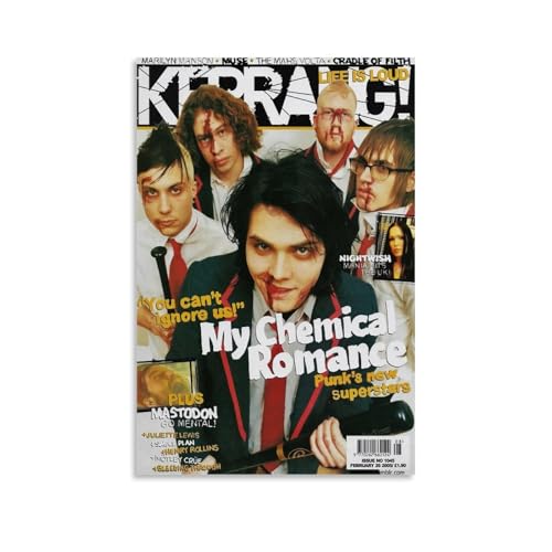 juaseehke Poster "My Chemical Romance" (1), dekoratives Leinwandposter, ästhetischer Poster, Wandkunst, Dekor-Poster, 30 x 45 cm, ungerahmter Stil von juaseehke