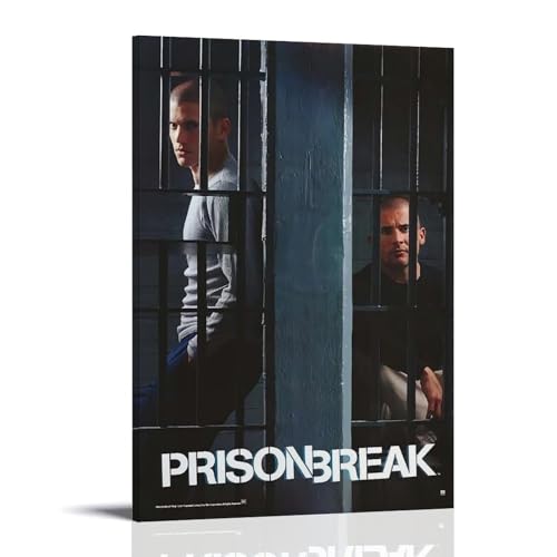 juaseehke Poster "Prison Break" (6), dekoratives Leinwandposter, ästhetischer Poster, Druck, Wandkunst, Dekor-Poster, 40 x 60 cm, Rahmenstil von juaseehke