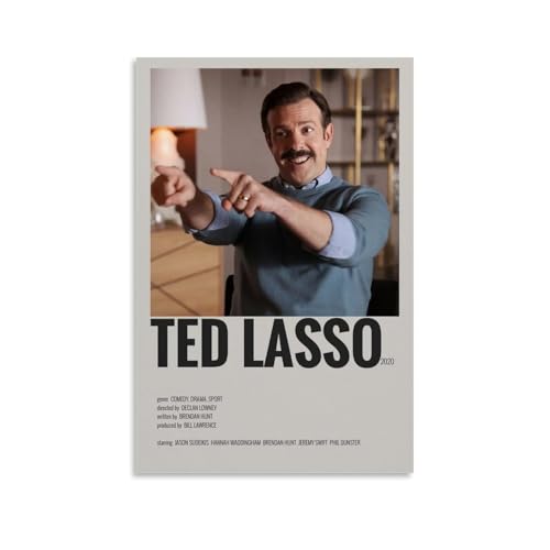 juaseehke Ted Lasso (1) Poster, Raumdekoration, Leinwandposter, ästhetischer Poster, Druck, Wandkunst, Dekor-Poster, 40 x 60 cm, ungerahmter Stil von juaseehke