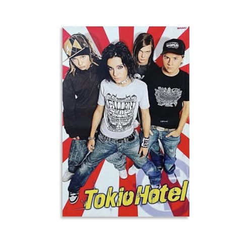 juaseehke Tokio Hotel (4) Poster, Raumdekoration, Leinwandposter, ästhetischer Poster, Druck, Wandkunst, Dekor-Poster, 60 x 90 cm, ungerahmt, 15 von juaseehke