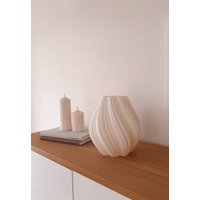 Vase "Lunava" | Geschenk Für Mama 3D Gedruckte Die Schwester Wohnzimmerdeko Hochzeitsgeschenk von juliajanzendesign