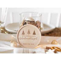 Keksdose Personalisiert Mit Namen Und Holzdeckel Als Geschenk Zu Weihnachten | Weihnachtszeit von julibermanufaktur