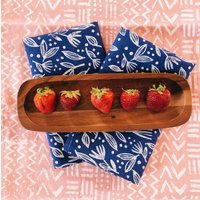 Block Bedruckte Leinenservietten. Floral Werfen Auf Blau. Tischsets/Geschirrtücher. Boho Wohnkultur. Blumen. Feminin. Umweltfreundliches Block Bedruckte Leinenservietten. Floral Werfen Auf Blau. Tischsets/Geschirrtücher. Boho Wohnkultur. Blumen. Feminin. Umweltfreundliches von juliepeach