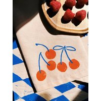 Leinenservietten. Orangenkirsche Auf Rouge. Handblockbedruckt. Tischsets/Geschirrtuch. Vasen. Boho-Dekor. Geschenke Für Die Gastgeberin Leinenservietten. Orangenkirsche Auf Rouge. Handblockbedruckt. Tischsets/Geschirrtuch. Vasen. Boho-Dekor. Geschenke Für Die Gastgeberin von juliepeach