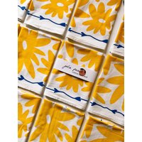 Siebdruck Geschirrtuch. Florale Kleckse Auf Weiß. Mehlsack Aus Baumwolle. Umweltfreundlich. Boho Zuhause. Gastgeschenk. Blüten. Muttertag von juliepeach