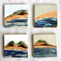 Keramik Fliese Bild "Landschaft" - Handgefertigt Mit Aufhänger Keramik Fliese Bild "Landschaft" - Handgefertigt Mit Aufhänger von julsverden