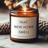 Das Neue Zuhause Riechen Sojakerze, Einweihungsgeschenk, Abschlussgeschenk, Maklergeschenk, Bürodekor von jungalowcandleco