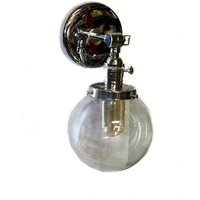 Jahrgang Moderne Verstellbare Glas Globe Chrom Edison Wandlampe von junkyardlighting
