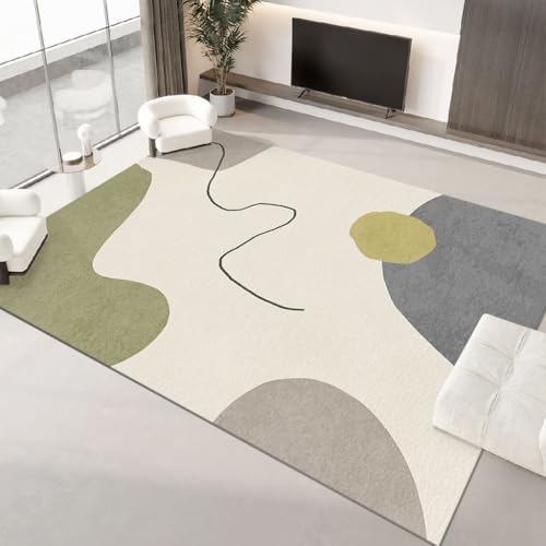 juofbwas Teppich Wohnzimmer Waschbar 110 x 150 cm rutschfest Maschinenwaschbar,für Schlafzimmer,Küche,Bad,Esszimmer und Flur Modernes Abstraktes Grünblau juofbwas Teppich Wohnzimmer Waschbar 110 x 150 cm rutschfest Maschinenwaschbar,für Schlafzimmer,Küche,Bad,Esszimmer und Flur Modernes Abstraktes Grünblau von juofbwas