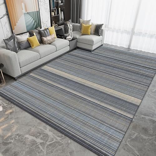 juofbwas Teppich Wohnzimmer Waschbar 120 x 180 cm Anti Rutsch und Waschbar,für Badezimmer,Küche,Flur und Büro Moderne Abstrakte Linien Grau Blau juofbwas Teppich Wohnzimmer Waschbar 120 x 180 cm Anti Rutsch und Waschbar,für Badezimmer,Küche,Flur und Büro Moderne Abstrakte Linien Grau Blau von juofbwas