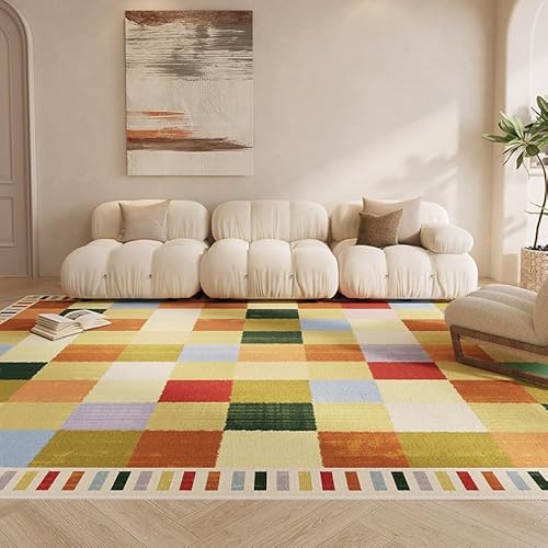 juofbwas Teppich Wohnzimmer Waschbar 120 x 180 cm Anti Rutsch und Waschbar,für Badezimmer,Küche,Flur und Büro Moderne Geometrische Bunte juofbwas Teppich Wohnzimmer Waschbar 120 x 180 cm Anti Rutsch und Waschbar,für Badezimmer,Küche,Flur und Büro Moderne Geometrische Bunte von juofbwas