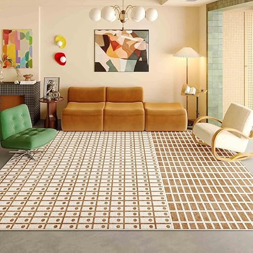 juofbwas Teppich Wohnzimmer Waschbar 120 x 180 cm Anti Rutsch und Waschbar,für Badezimmer,Küche,Flur und Büro Moderne Geometrische Linien Braun juofbwas Teppich Wohnzimmer Waschbar 120 x 180 cm Anti Rutsch und Waschbar,für Badezimmer,Küche,Flur und Büro Moderne Geometrische Linien Braun von juofbwas