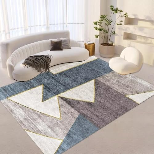 juofbwas Teppich Wohnzimmer Waschbar 80 x 120 cm Weich und rutschfest,für Schlafzimmer,Küche,Badezimmer,Büro,Flur und Esszimmer Modernes Geometrisches Patchwork Blau juofbwas Teppich Wohnzimmer Waschbar 80 x 120 cm Weich und rutschfest,für Schlafzimmer,Küche,Badezimmer,Büro,Flur und Esszimmer Modernes Geometrisches Patchwork Blau von juofbwas