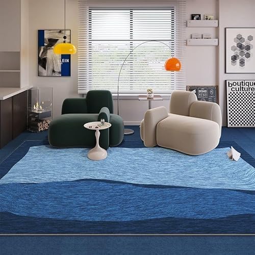 juofbwas Teppich Wohnzimmer Waschbar 80 x 160 cm Anti-Rutsch Weicher Schlafzimmer Bettvorleger,für Küche,Esszimmer und Arbeitszimmer Dekoration Abstrakter Tintenstil Blau juofbwas Teppich Wohnzimmer Waschbar 80 x 160 cm Anti-Rutsch Weicher Schlafzimmer Bettvorleger,für Küche,Esszimmer und Arbeitszimmer Dekoration Abstrakter Tintenstil Blau von juofbwas