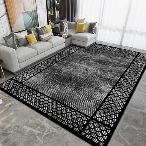 juofbwas Teppich Wohnzimmer Waschbar 80 x 160 cm Anti-Rutsch Weicher Schlafzimmer Bettvorleger,für Küche,Esszimmer und Arbeitszimmer Dekoration Abstrakter Tintenstil Schwarz juofbwas Teppich Wohnzimmer Waschbar 80 x 160 cm Anti-Rutsch Weicher Schlafzimmer Bettvorleger,für Küche,Esszimmer und Arbeitszimmer Dekoration Abstrakter Tintenstil Schwarz von juofbwas