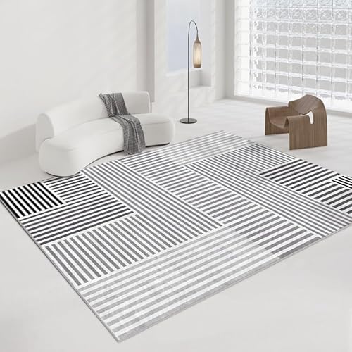 juofbwas Teppich Wohnzimmer Waschbar 80 x 160 cm Anti-Rutsch Weicher Schlafzimmer Bettvorleger,für Küche,Esszimmer und Arbeitszimmer Dekoration Geometrische Linien Nähte Grau juofbwas Teppich Wohnzimmer Waschbar 80 x 160 cm Anti-Rutsch Weicher Schlafzimmer Bettvorleger,für Küche,Esszimmer und Arbeitszimmer Dekoration Geometrische Linien Nähte Grau von juofbwas