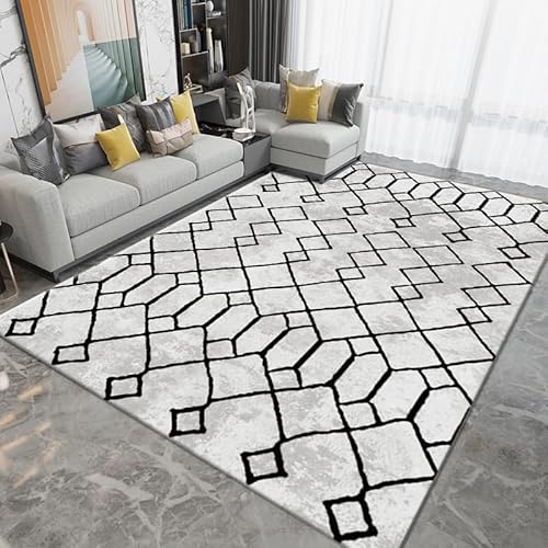 juofbwas Teppich Wohnzimmer Waschbar 80 x 160 cm Anti-Rutsch Weicher Schlafzimmer Bettvorleger,für Küche,Esszimmer und Arbeitszimmer Dekoration Moderne Geometrische Abstrakte Linien Grau juofbwas Teppich Wohnzimmer Waschbar 80 x 160 cm Anti-Rutsch Weicher Schlafzimmer Bettvorleger,für Küche,Esszimmer und Arbeitszimmer Dekoration Moderne Geometrische Abstrakte Linien Grau von juofbwas