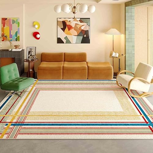 juofbwas Teppich Wohnzimmer Waschbar 80 x 160 cm Anti-Rutsch Weicher Schlafzimmer Bettvorleger,für Küche,Esszimmer und Arbeitszimmer Dekoration Moderne Geometrische Bunte Linien juofbwas Teppich Wohnzimmer Waschbar 80 x 160 cm Anti-Rutsch Weicher Schlafzimmer Bettvorleger,für Küche,Esszimmer und Arbeitszimmer Dekoration Moderne Geometrische Bunte Linien von juofbwas