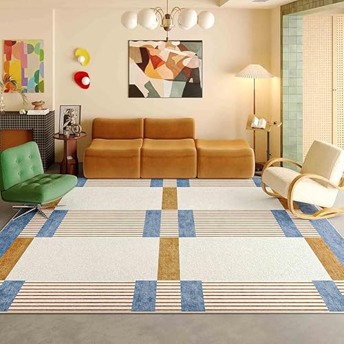 juofbwas Teppich Wohnzimmer Waschbar 80 x 160 cm Anti-Rutsch Weicher Schlafzimmer Bettvorleger,für Küche,Esszimmer und Arbeitszimmer Dekoration Moderne Geometrische Linien Blau juofbwas Teppich Wohnzimmer Waschbar 80 x 160 cm Anti-Rutsch Weicher Schlafzimmer Bettvorleger,für Küche,Esszimmer und Arbeitszimmer Dekoration Moderne Geometrische Linien Blau von juofbwas