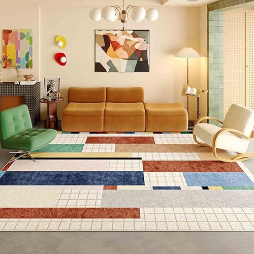 juofbwas Teppich Wohnzimmer Waschbar 80 x 160 cm Anti-Rutsch Weicher Schlafzimmer Bettvorleger,für Küche,Esszimmer und Arbeitszimmer Dekoration Moderne Geometrische Quadratische Farbe juofbwas Teppich Wohnzimmer Waschbar 80 x 160 cm Anti-Rutsch Weicher Schlafzimmer Bettvorleger,für Küche,Esszimmer und Arbeitszimmer Dekoration Moderne Geometrische Quadratische Farbe von juofbwas