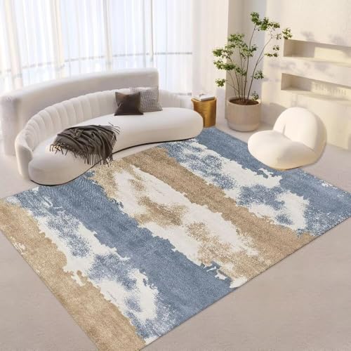 juofbwas Teppich Wohnzimmer Waschbar 80 x 160 cm Anti-Rutsch Weicher Schlafzimmer Bettvorleger,für Küche,Esszimmer und Arbeitszimmer Dekoration Moderner Tintenstil Blau juofbwas Teppich Wohnzimmer Waschbar 80 x 160 cm Anti-Rutsch Weicher Schlafzimmer Bettvorleger,für Küche,Esszimmer und Arbeitszimmer Dekoration Moderner Tintenstil Blau von juofbwas