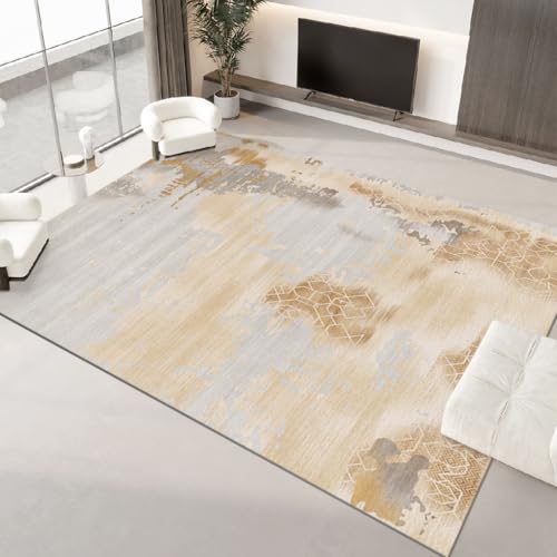 juofbwas Teppich Wohnzimmer Waschbar 80 x 160 cm Anti-Rutsch Weicher Schlafzimmer Bettvorleger,für Küche,Esszimmer und Arbeitszimmer Dekoration Moderner Tintenstil Gelb juofbwas Teppich Wohnzimmer Waschbar 80 x 160 cm Anti-Rutsch Weicher Schlafzimmer Bettvorleger,für Küche,Esszimmer und Arbeitszimmer Dekoration Moderner Tintenstil Gelb von juofbwas