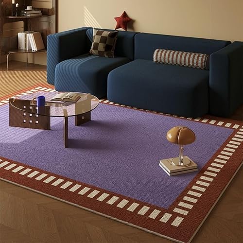 juofbwas Teppich Wohnzimmer Waschbar 80 x 160 cm Anti-Rutsch Weicher Schlafzimmer Bettvorleger,für Küche,Esszimmer und Arbeitszimmer Dekoration Modernes Geometrisches Lila-Braun juofbwas Teppich Wohnzimmer Waschbar 80 x 160 cm Anti-Rutsch Weicher Schlafzimmer Bettvorleger,für Küche,Esszimmer und Arbeitszimmer Dekoration Modernes Geometrisches Lila-Braun von juofbwas