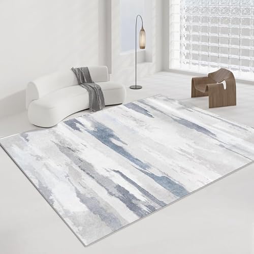 juofbwas Teppich Wohnzimmer Waschbar 80 x 160 cm Anti-Rutsch Weicher Schlafzimmer Bettvorleger,für Küche,Esszimmer und Arbeitszimmer Dekoration Modernes Tintenblau juofbwas Teppich Wohnzimmer Waschbar 80 x 160 cm Anti-Rutsch Weicher Schlafzimmer Bettvorleger,für Küche,Esszimmer und Arbeitszimmer Dekoration Modernes Tintenblau von juofbwas