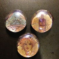 Drei Alphonse Mucha-Magnete von jupitermoon3