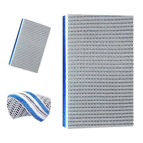 Jushion 8D Filterwatte Filterschaum für Aquarienfilter, Filterschaum Filterpads, Filterwatte aquarium Biochemischer Watte Wabenstruktur, Replacement filtermatte Hoher Dichte Verdicken Mehrschichtig von jushion