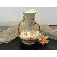 Wunderschöne Und Seltene Pearl China Handgemalte Irisierende Opalglas Vase Mit Goldrand von just2girlsApickin