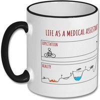 Erwartungen Vs Wirklichkeit Arzthelferin Geschenk, Becher, Geschenkidee, Tasse Für von justMUGit