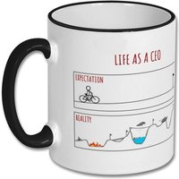 Erwartungen Vs Wirklichkeit Ceo Geschenk, Becher, Geschenk Für Ceo, Hauptleiter C-Level Exekutiv Kaffeebecher von justMUGit