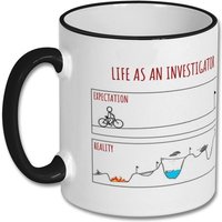 Erwartungen Vs Wirklichkeit Ermittler Geschenk, Tasse, Kaffeetasse, Ermittler, Geschenk von justMUGit