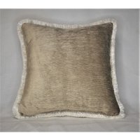 Große Massiv Gold Chenille Fransen Kissen Für Sofa Couch Sessel Handmade in Usa von justtherightpillow