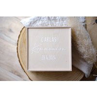 Erinnerungsbox Zur Kommunion Bzw. Konfirmation, Perfekt Als Geschenk Um Alle Erinnerungsstücke Zu Sammeln Und Aufzubewahren von jusydesignstudio