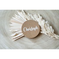 Personalisierte Korkuntersetzer in Rund Für Getränke von jusydesignstudio
