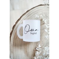 Personalisierte Tasse Mit Oma Und Namen von jusydesignstudio