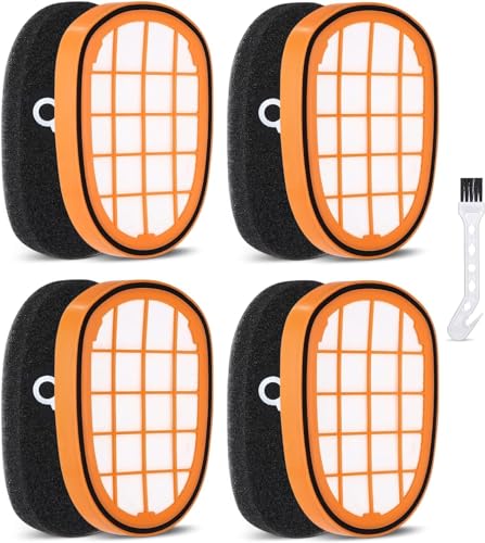 jutyum 4 Stück Filter für Philips SpeedPro Max Staubsauger, FC6812 FC6813 FC6822 FC6823 FC6826 FC6723 FC6901-FC6904 XC7042 XC8045 XC8347 FC6827 FC6906, Ersatzfilter für Philips FC5005/01 von jutyum