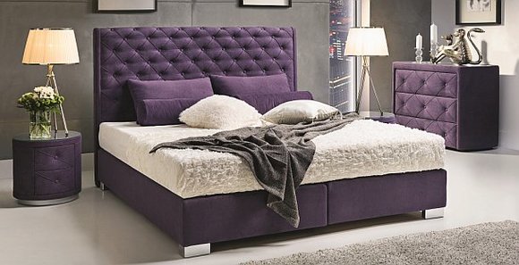Continental Boxspring Bett Betten Polster Hoch Doppel Leder Textil Bett Neu von jv moebel