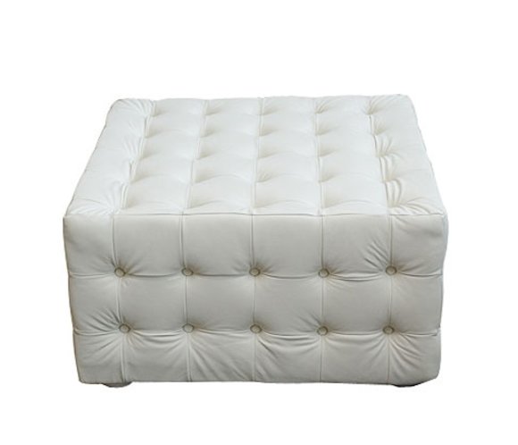 Castel Chaiselongues Chesterfield Liege Kristalle Hocker Leder Sessel von jvmoebel